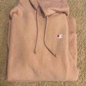 Men’s Champion Reverse Weave Hoodie Large Pink